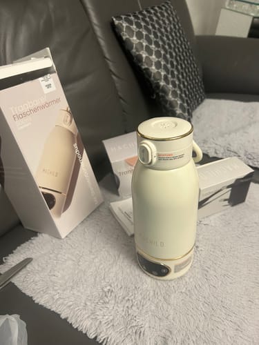 Customer photo review of Tragbarer Fläschchenwärmer + Milchpulverbox + Schnell-Ladegerät