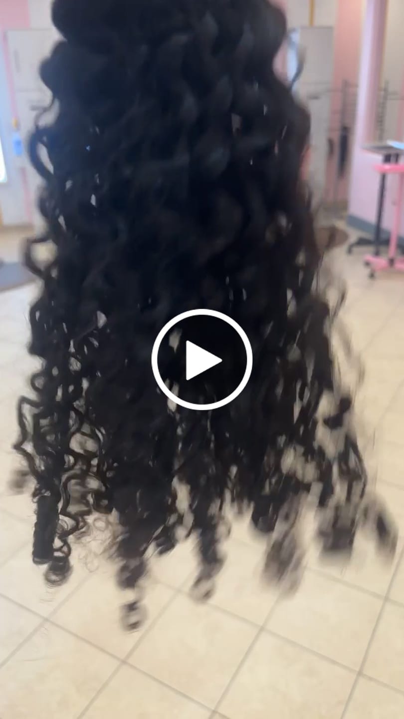Customer video review of Water Curly Human Hair Bundles Natural Color