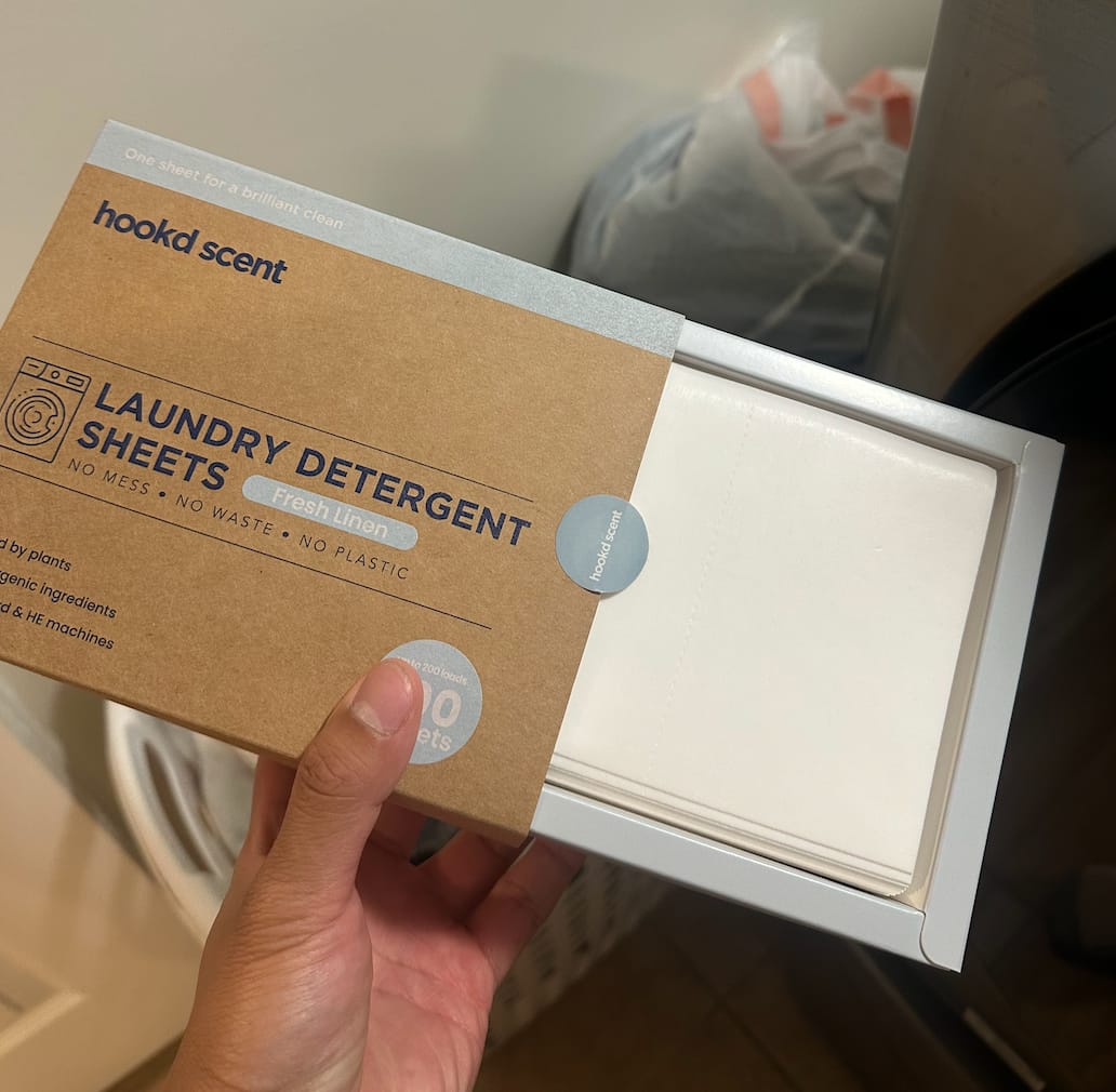Customer photo review of Hook'd Laundry Detergent Sheet