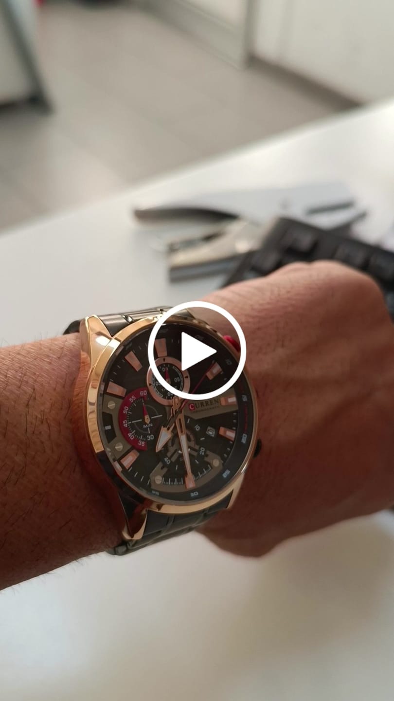 Customer video review of Curren Ambasator® orologio uomo acciaio