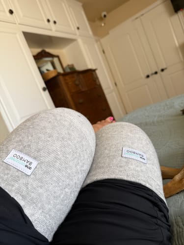 Customer photo review of Premium Bamboo Knee Sleeve (Single)