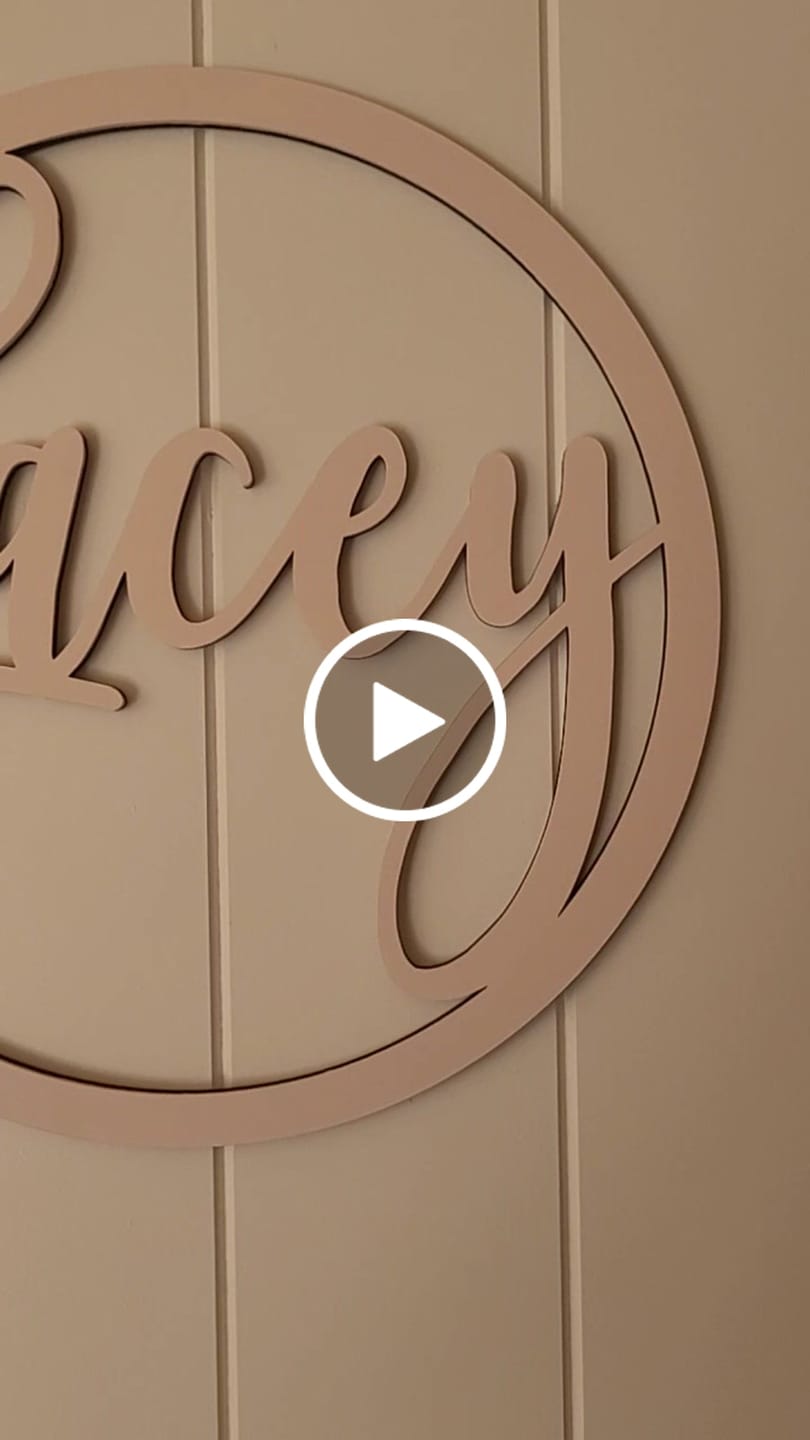 Customer video review of Wall Name Plaque Free Personalisation
