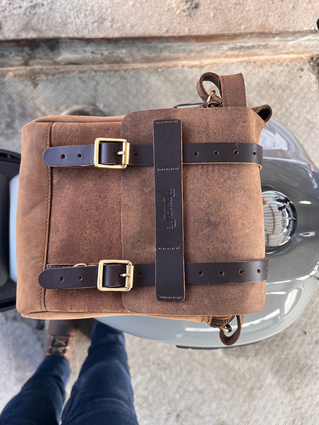 Customer photo review of tank and tail bag