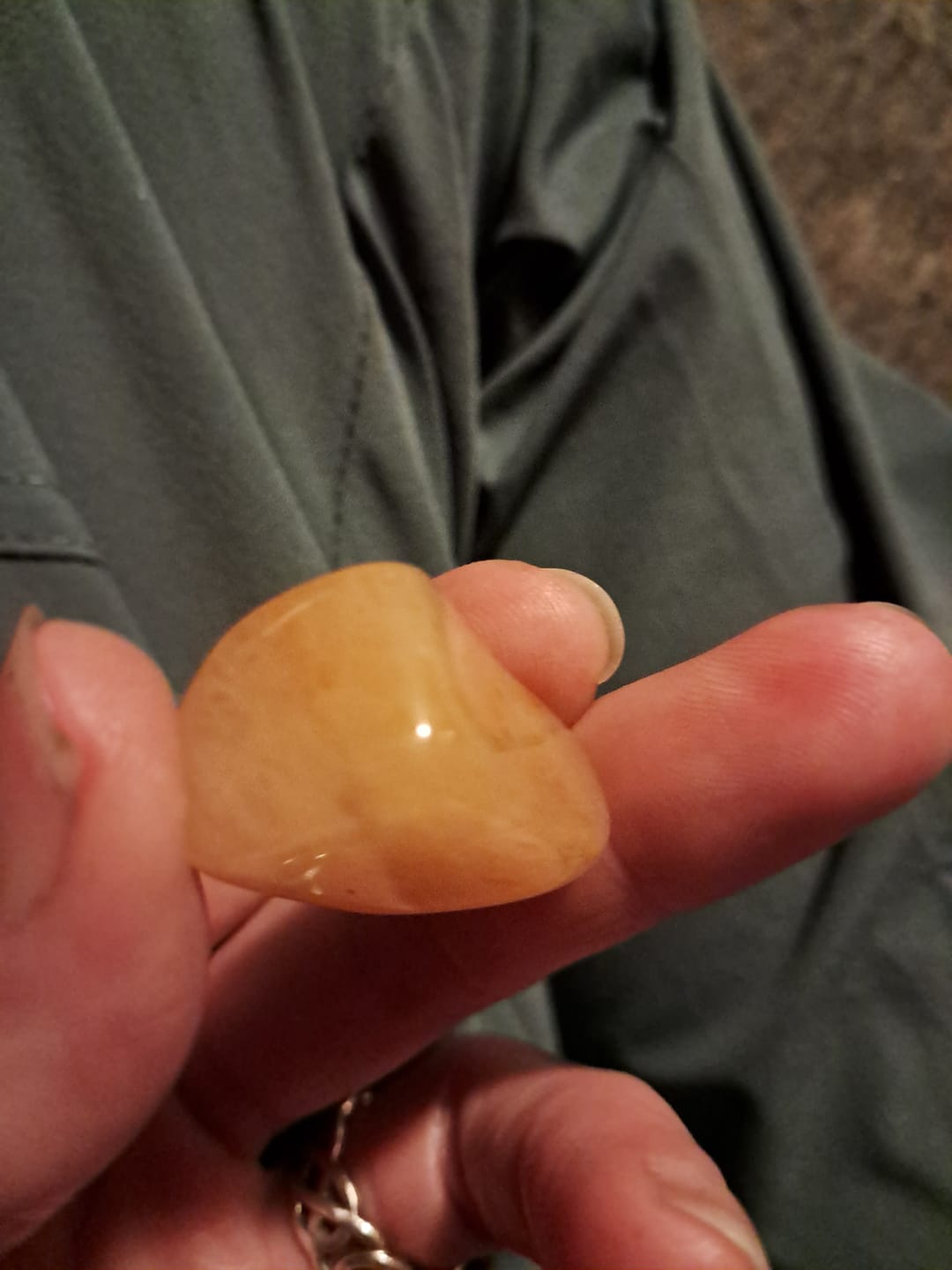Customer photo review of Tumbled Golden Quartz for Success & Focus