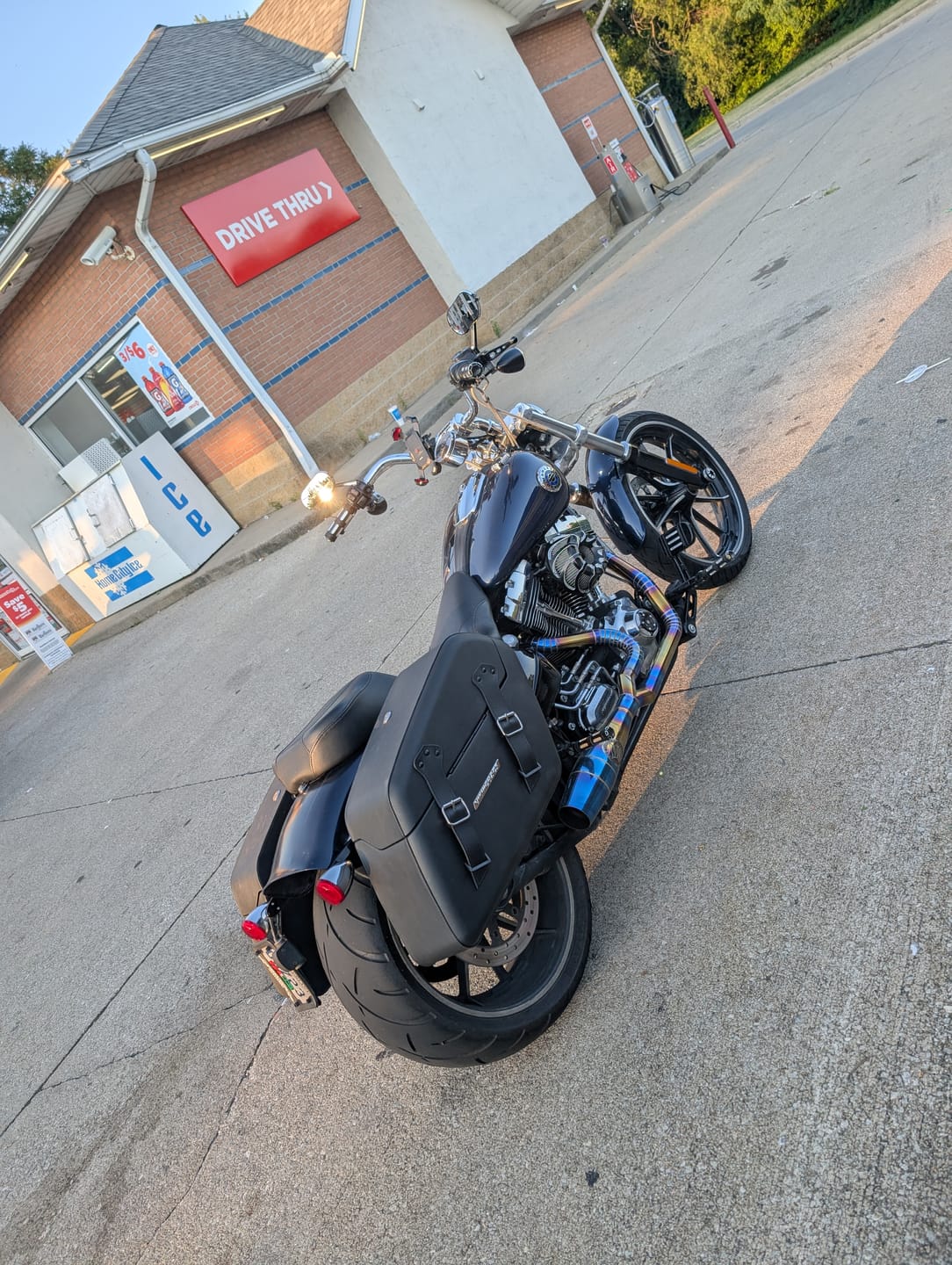 Customer photo review of Viking Turn Signal & License Plate Relocation/ Extension Kit For Harley Davidson Softail 2018+ Models