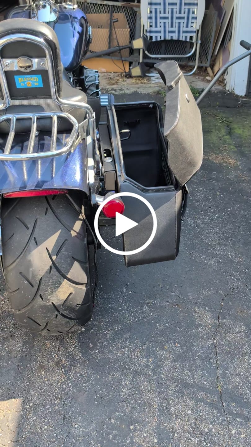 Customer video review of Viking Saddlebags Quick Disconnect System For Harley Davidson Softail
