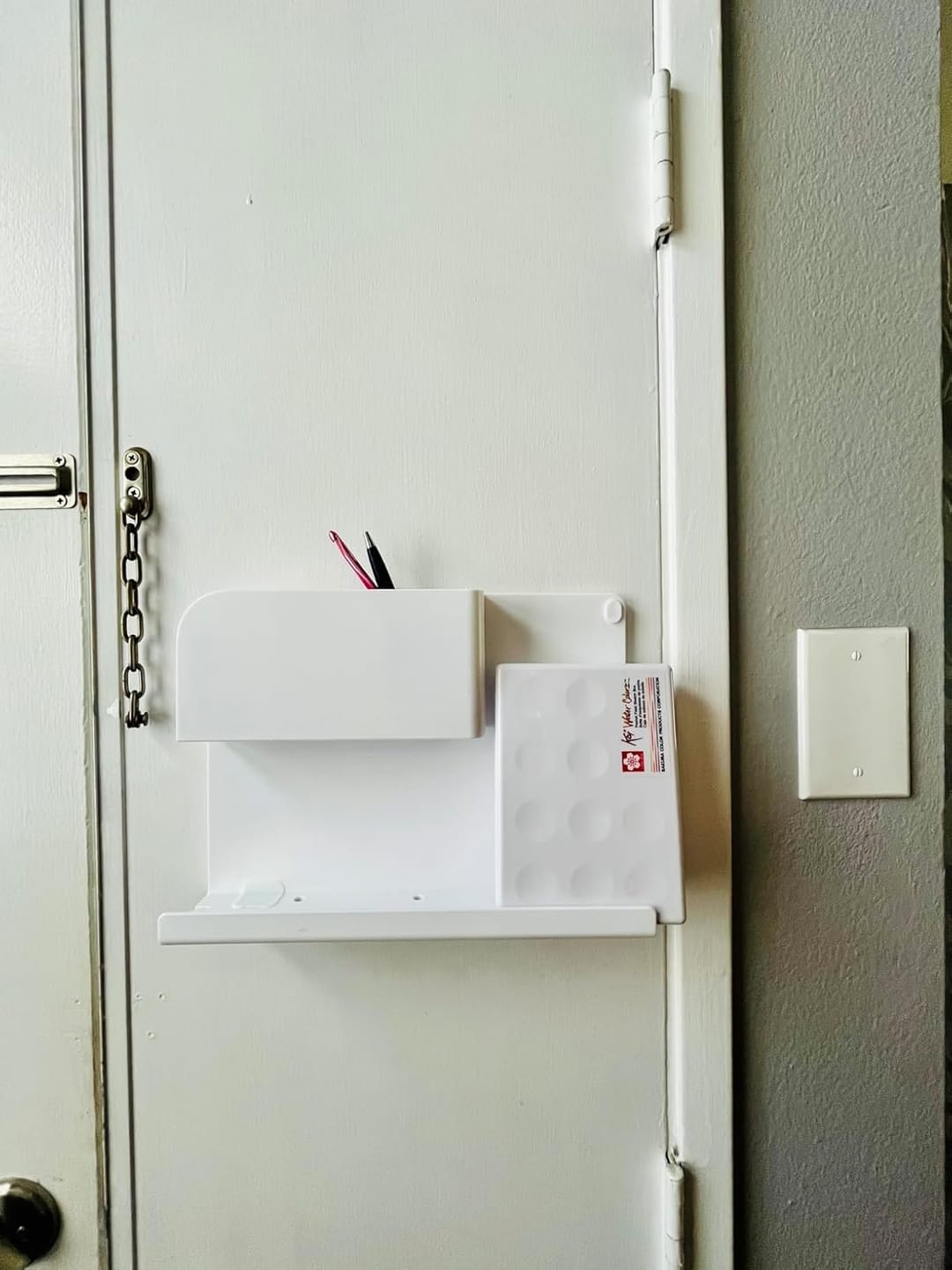 Customer photo review of WallShelfie - Floating Shelf Organizer - Wall Mounted Organizer
