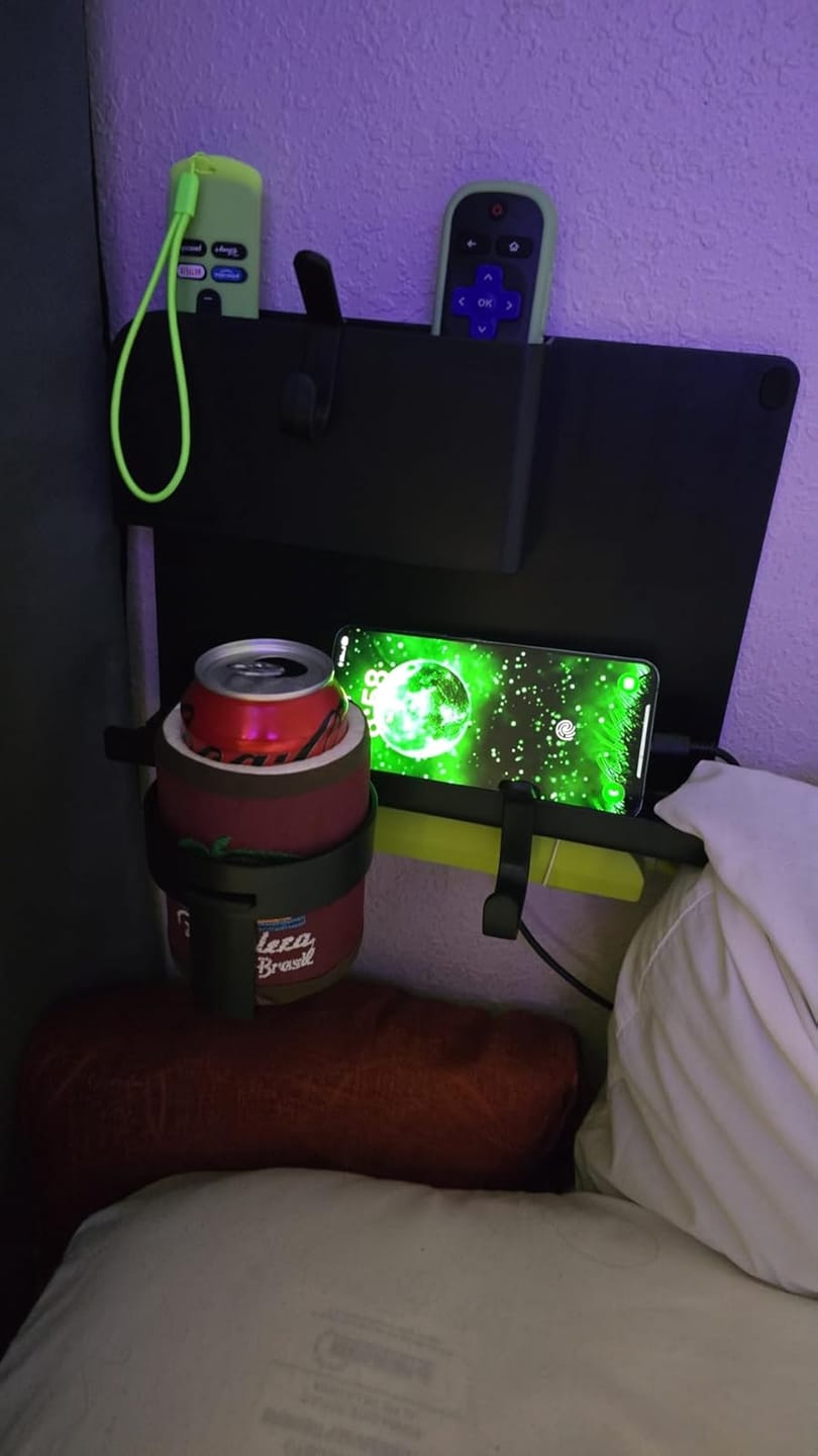 Customer photo review of WallShelfie - Floating Shelf Organizer - Wall Mounted Organizer
