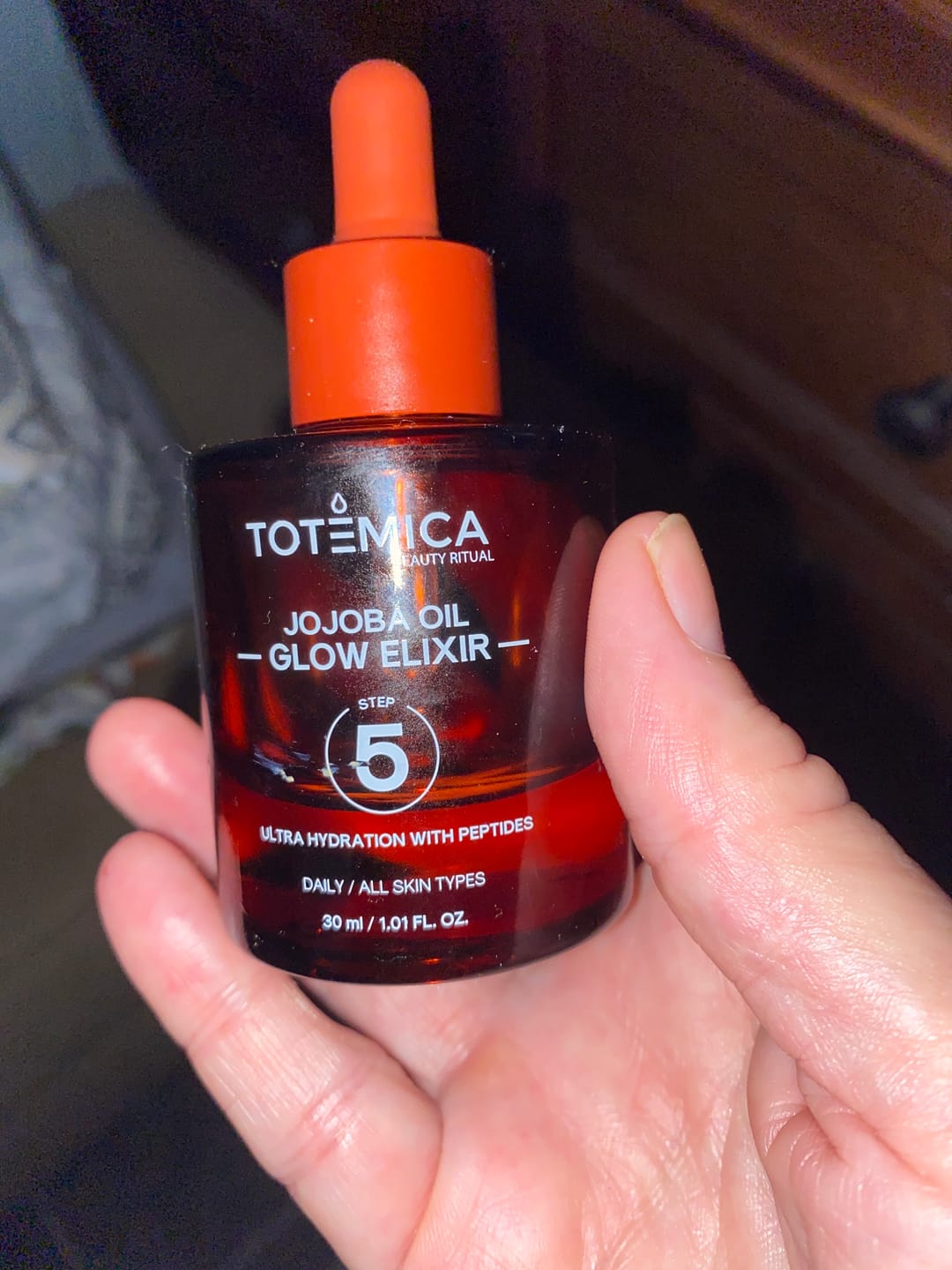 Customer photo review of Jojoba Oil Glow Elixir