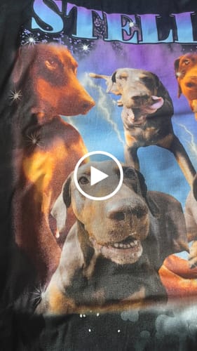Customer video review of 90er Vintage Katzen Foto - Individuelles T-Shirt