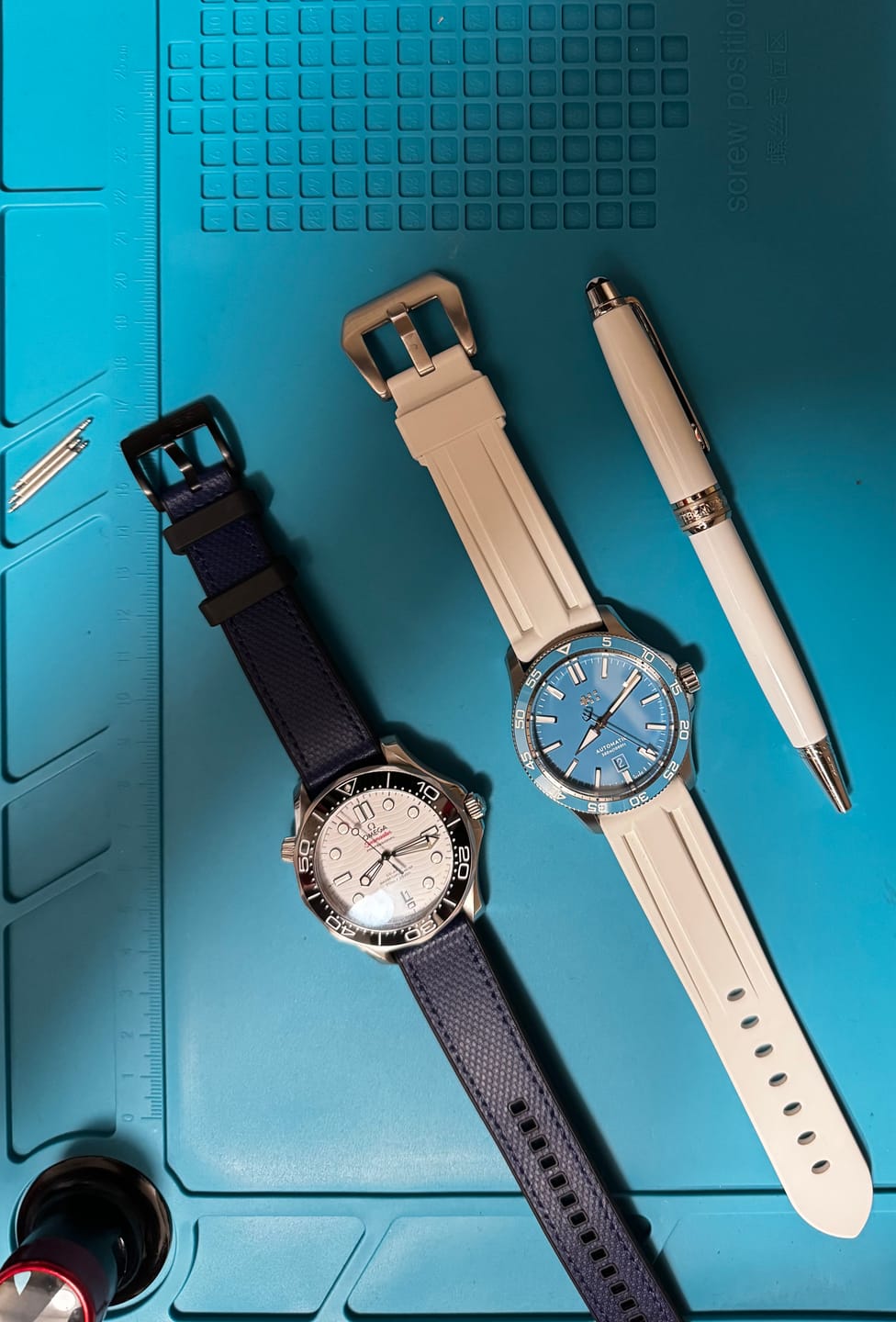 Customer photo review of Leather & Rubber - Blue