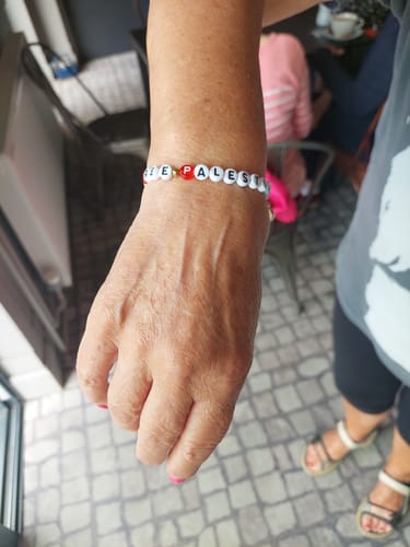 Customer photo review of Palestine Freedom Bracelet