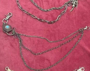 Customer photo review of Vintage Layered Belt Metal Chain
