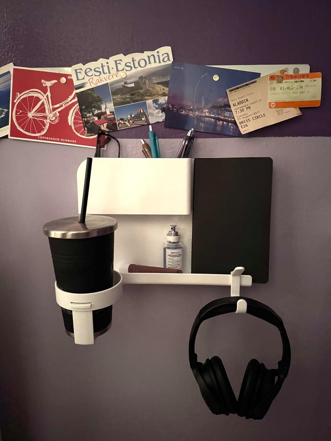 Customer photo review of WallShelfie - Floating Shelf Organizer - Wall Mounted Organizer