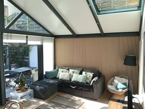Customer photo review of Panneau acoustique en bois | Chêne Naturel | De première qualité