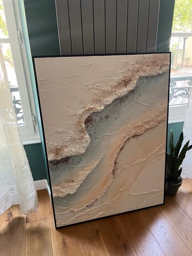 Customer review photo for Plaster Art Texture Painting #SG454