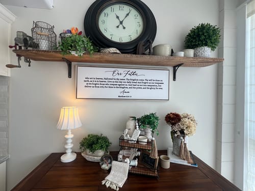 Customer photo review of Custom Scripture Wall Art