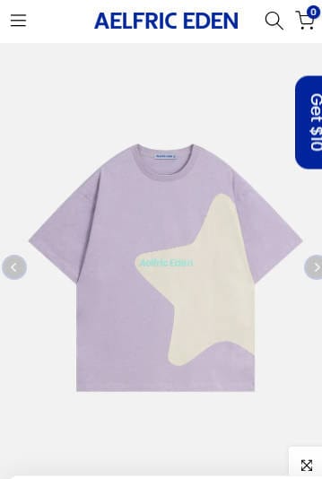 Customer photo review of Aelfric Eden Incomplete Eden Star Tee