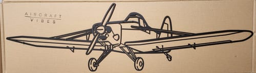 Customer photo review of Your Custom Aircraft Silhouette Metal Wall Art