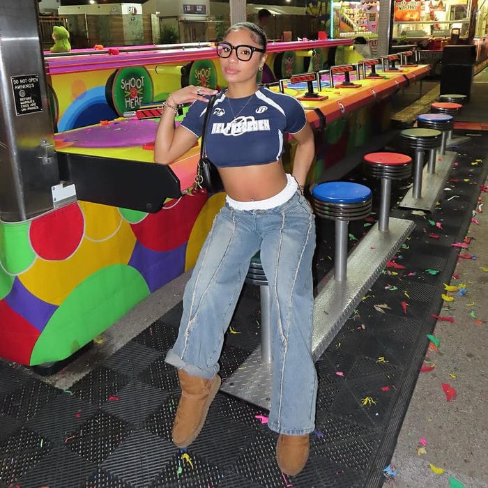 Customer photo review of Aelfric Eden Baggy Fringe Jeans
