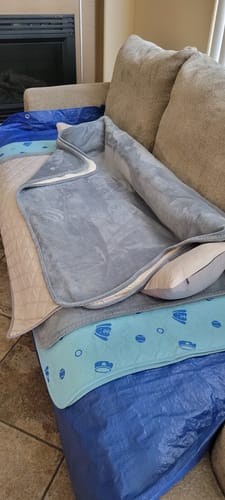 Customer photo review of Potty Buddy™ - The Durable Leak-Free Potty Pad