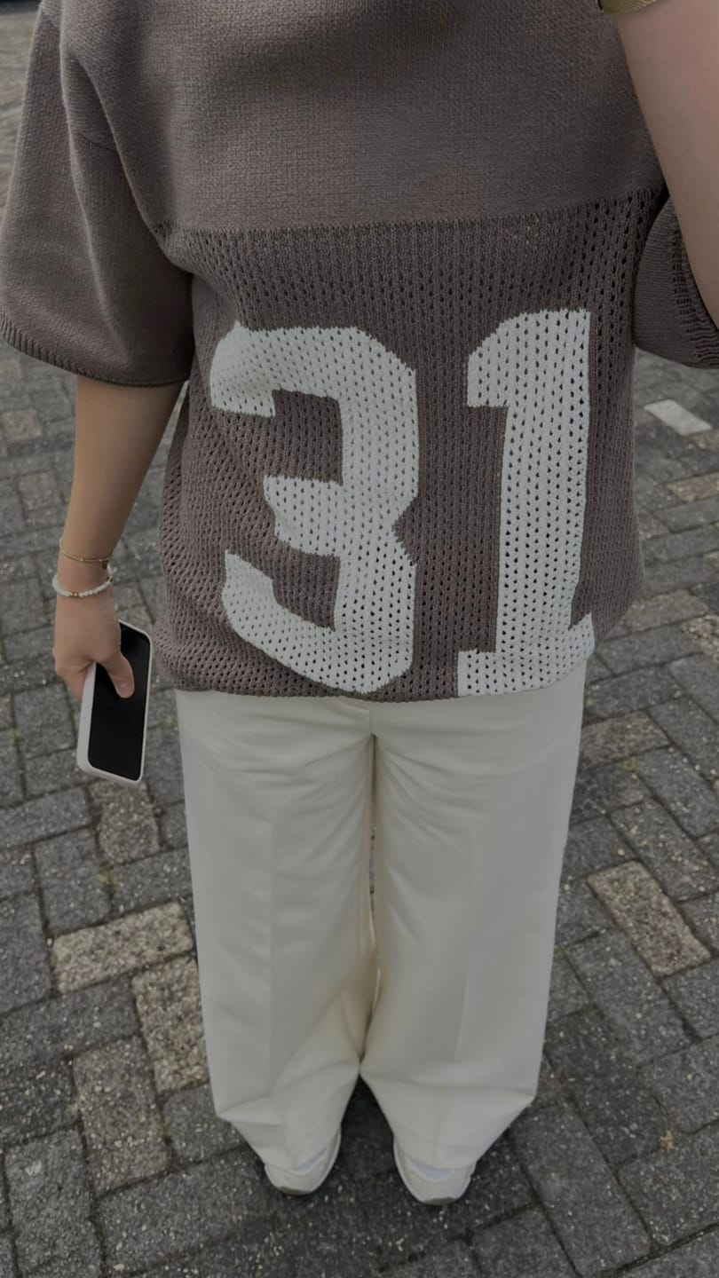 Customer photo review of KNIT JERSEY TAUPE