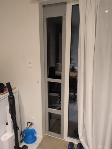 Customer photo review of Patio Pet Door Insert