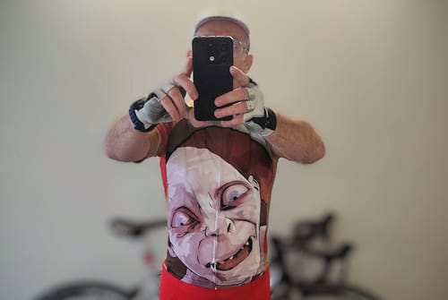 Customer photo review of Pink Reynolds Retro Cycling Cap