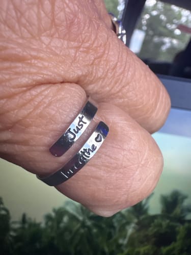 Customer photo review of Just Breathe Ring