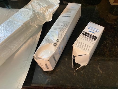 Customer photo review of Sub Zero 4204490 Water Filter & 7007067 Cartridge Combo Pack