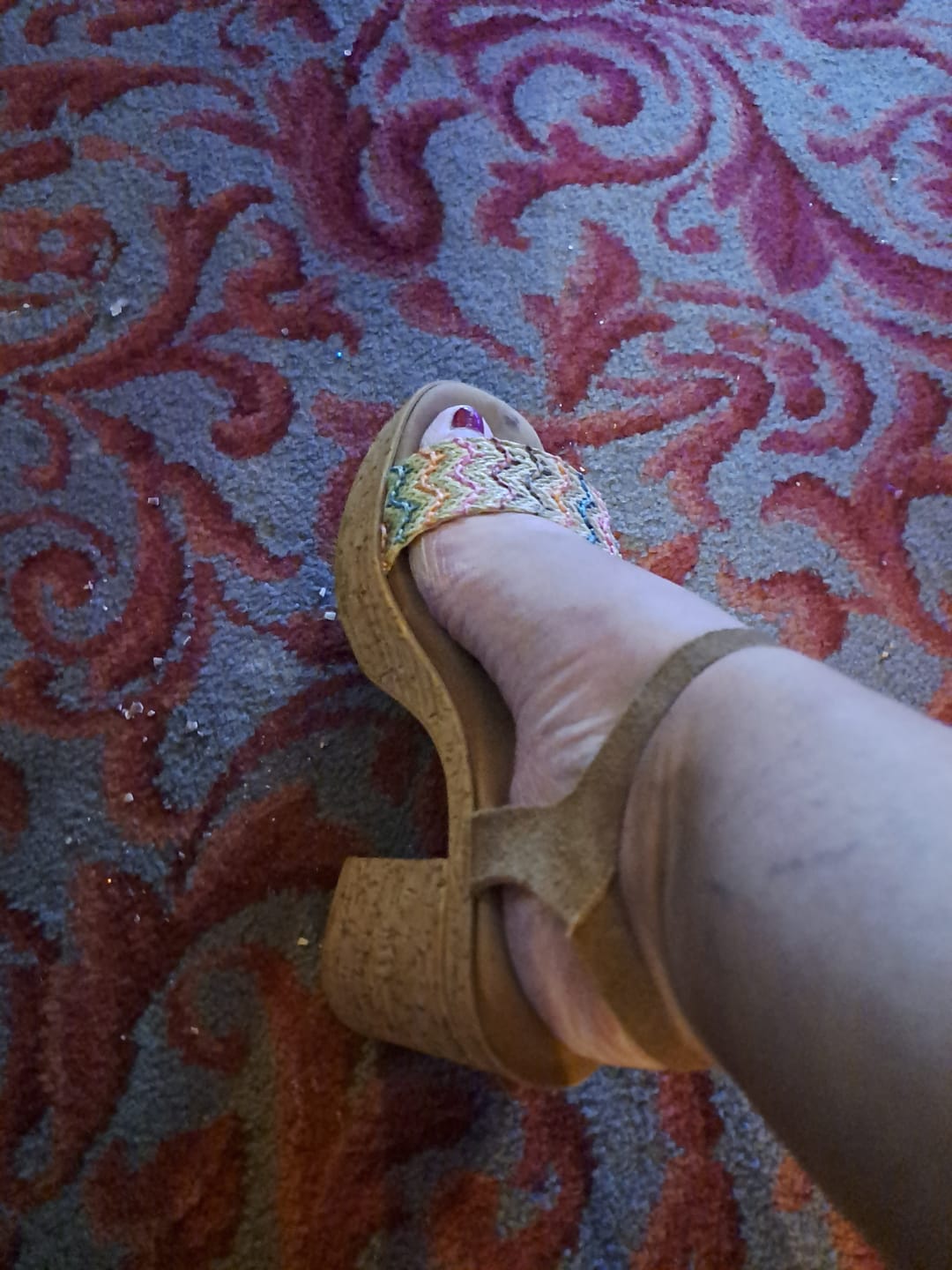 Customer photo review of Multicoloured Pandora Platform Sandals