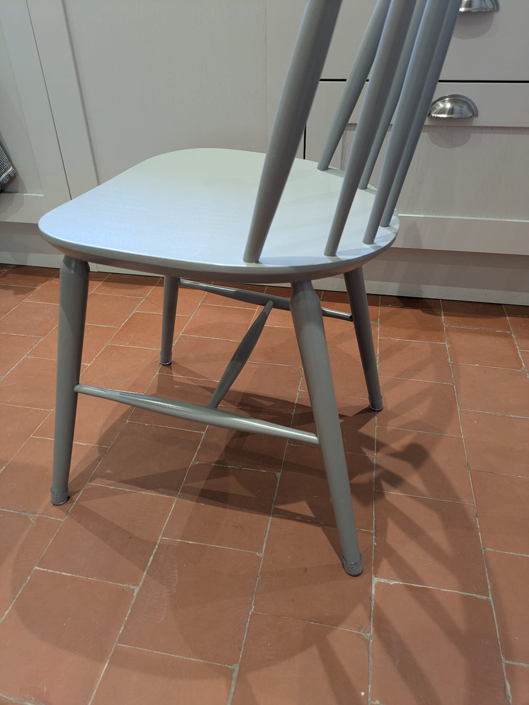 Customer photo review of Round Felt Silicone Chair Leg Protectors | Scratch & Noise-Free