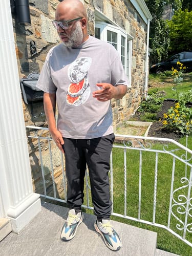 Customer photo review of LUNAR FRUIT Unisex Tee