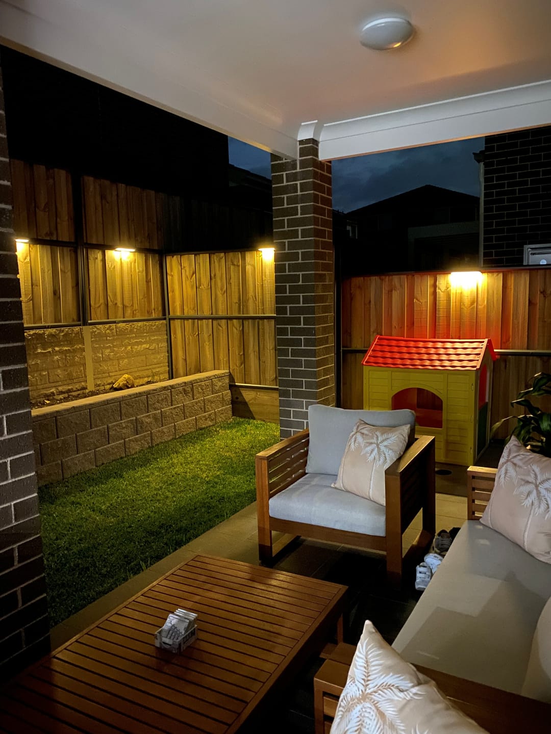 Customer photo review of Solar Wall Light with Motion Sensor