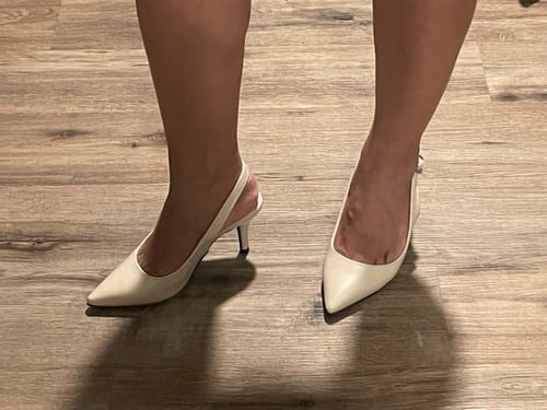 Customer photo review of Womens Petite Size Slingback High Heels Pumps SS171