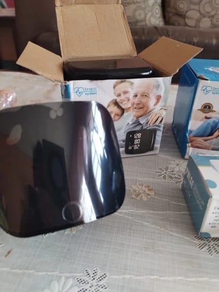 Customer photo review of Portable Wrist Blood Pressure Monitor