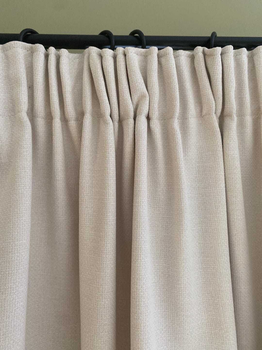 Customer photo review of Curtain Tape - White - 5 Metre Pre-cut