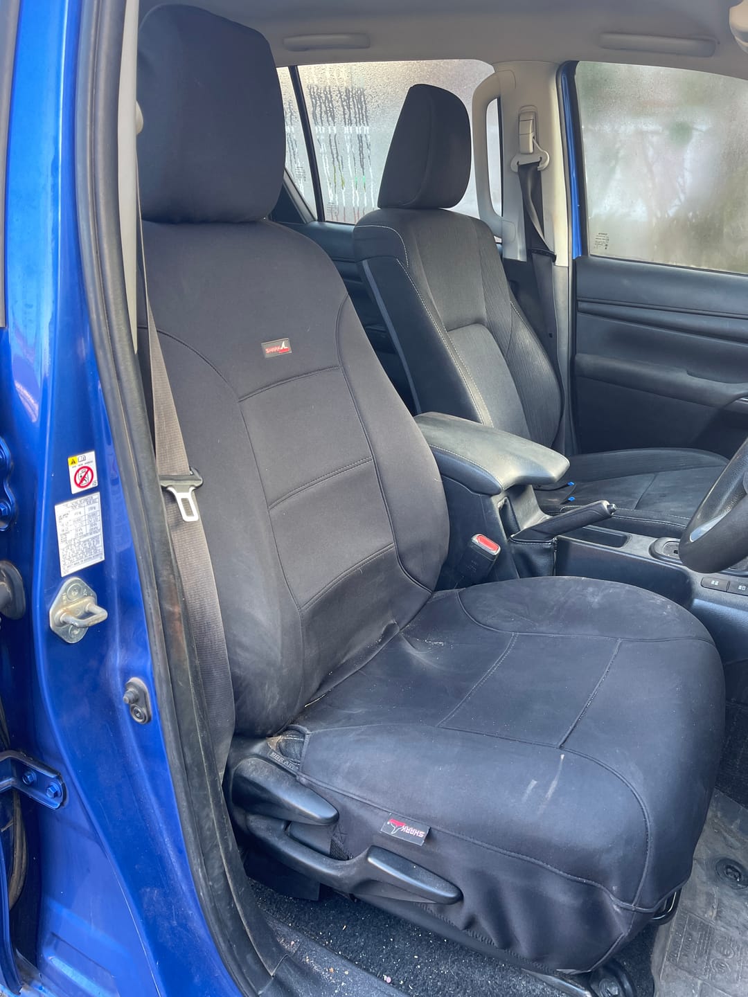 Customer photo review of Sharkskin Front Seat Covers for Toyota Hilux SR / SR5 (JULY/2015-ON)