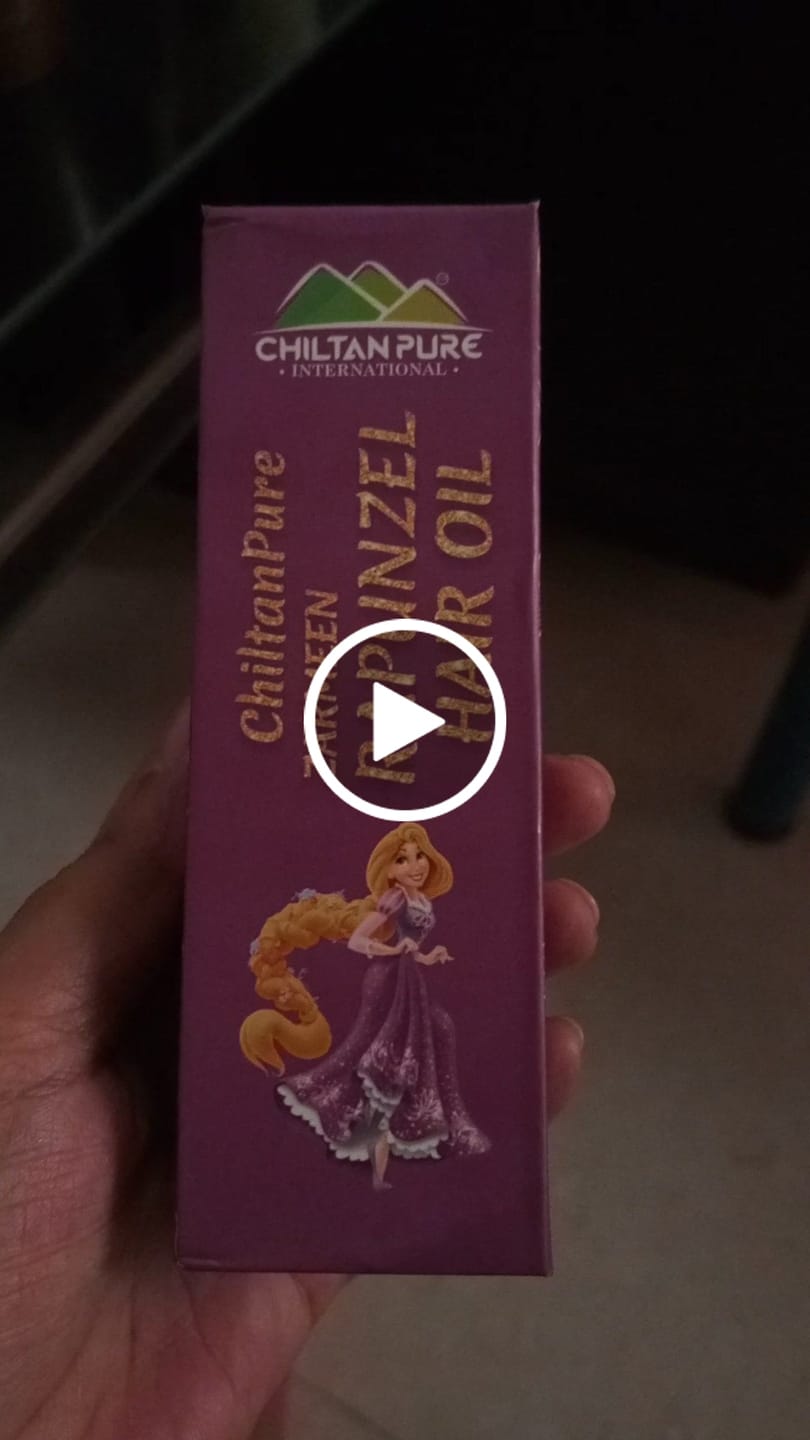 Customer video review of Rapunzel Hair Oil - Combinations of Different Herbal Oils, Prevents From Dandruff Hair Fall, Improves Hair Growth & Promotes Shiny, Strong Hair,,♀️👩 Women's First Choice