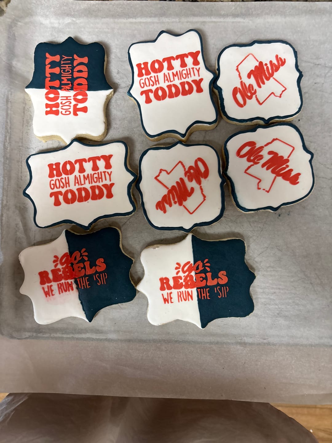 Customer photo review of Go Rebels Cookie Stencil Set