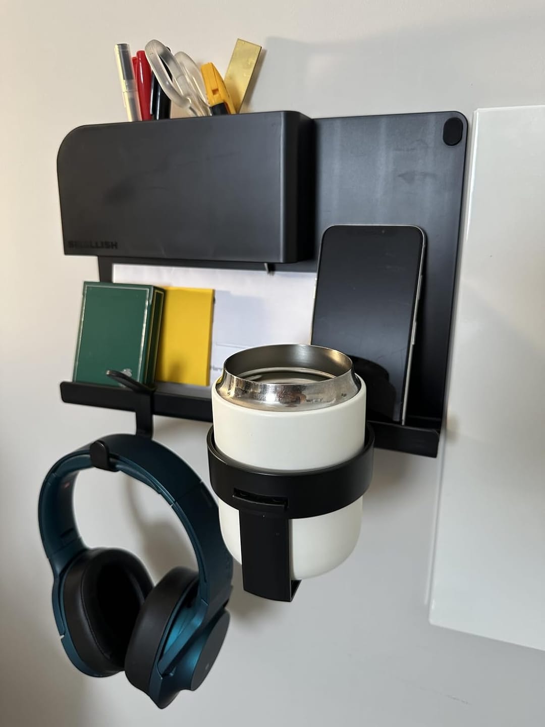 Customer photo review of WallShelfie - Floating Shelf Organizer - Wall Mounted Organizer