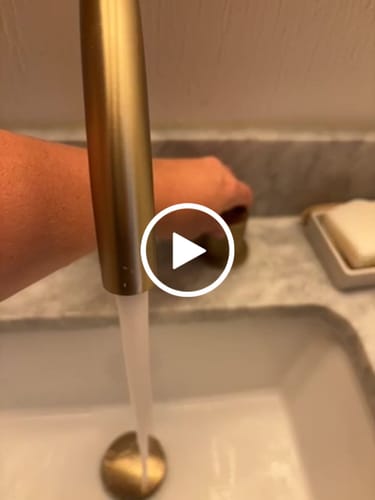 Customer video review of Dohm Bathroom Sink Faucet Deck Mounted Three-hole Two-handles
