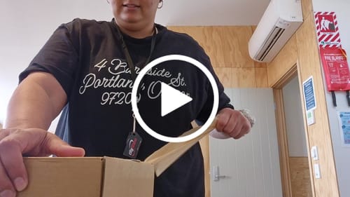 Customer video review of Pistachio brownie