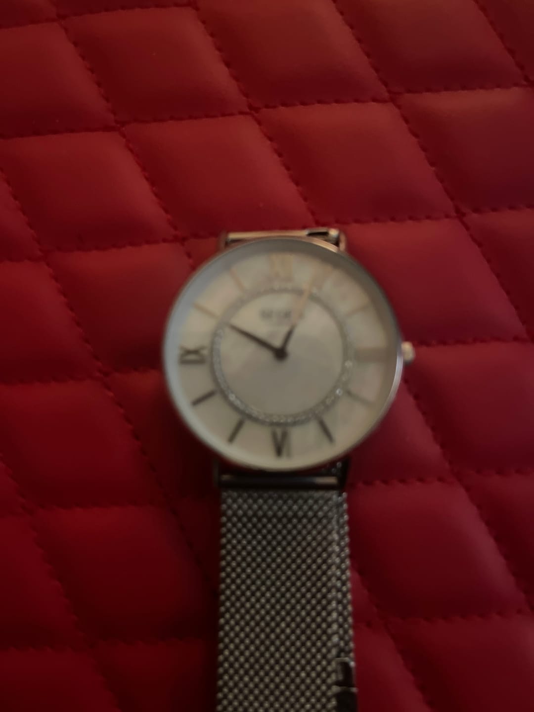 Customer photo review of Radiance Moissanite Watch 36MM Mother of Pearl