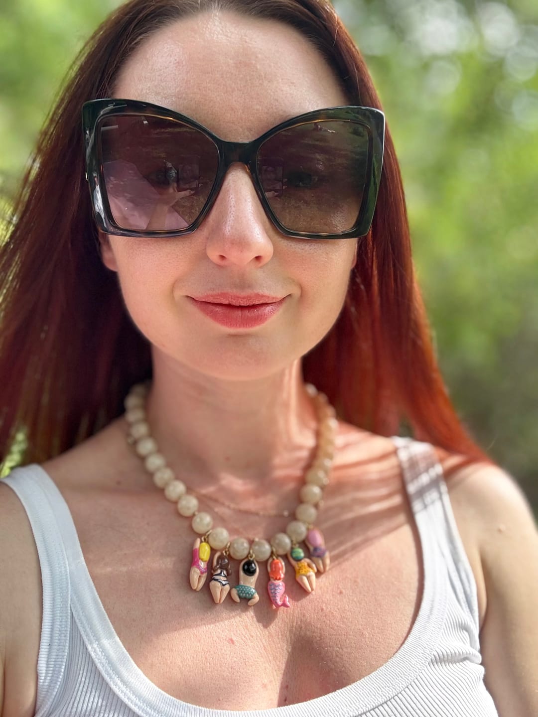 Customer photo review of Pool Party Necklace