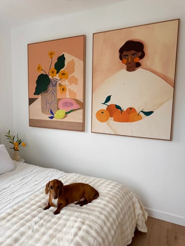 Customer photo review of Lemon Papaya by Arty Guava | Framed Canvas Art Print