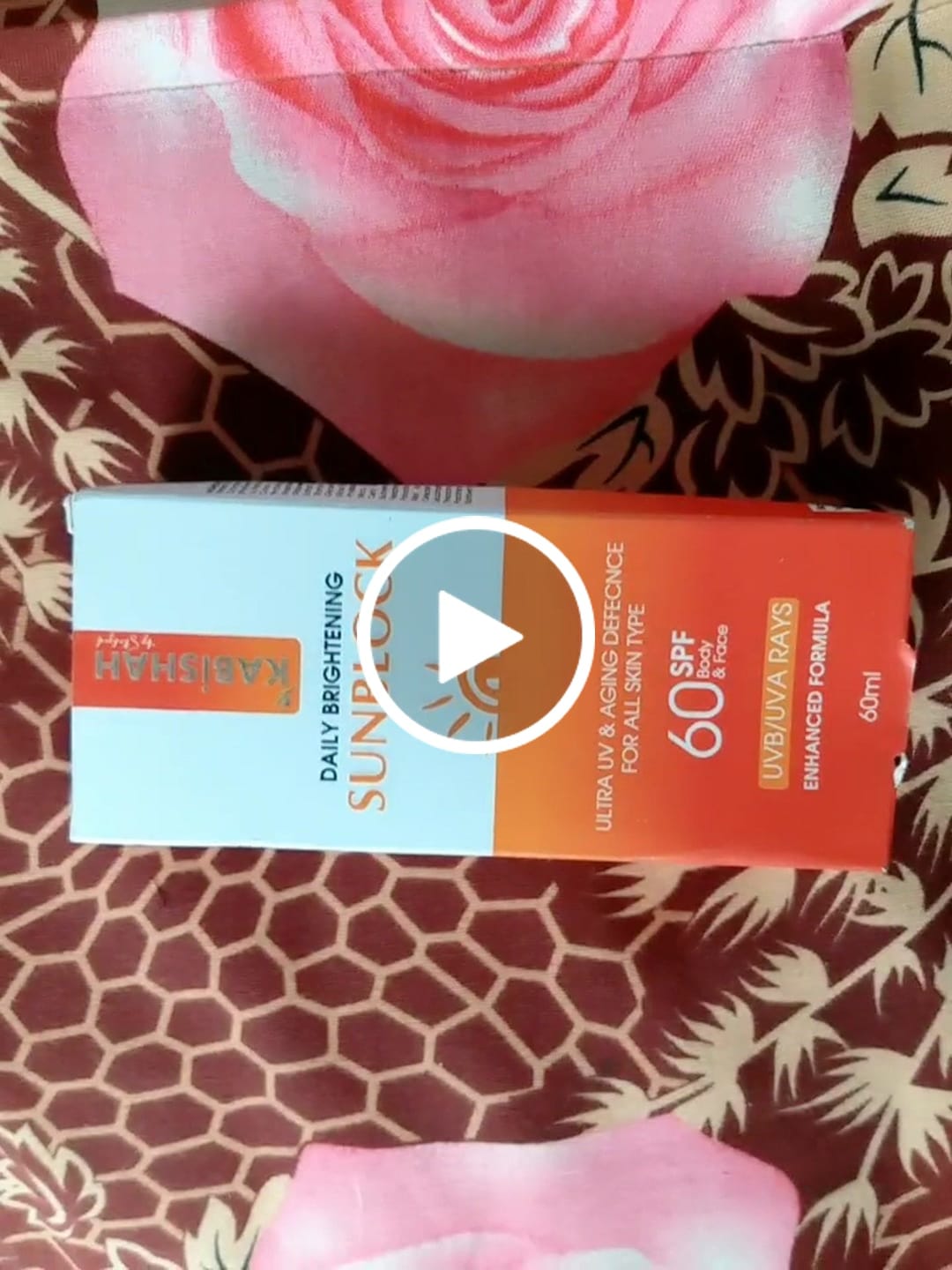 Customer video review of LuminaGuard Daily Brightening Sunblock