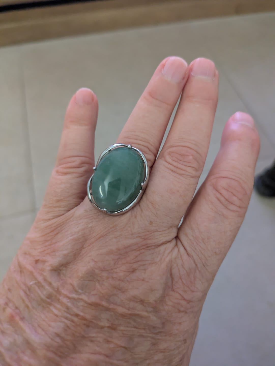 Customer photo review of Bague Aventurine
