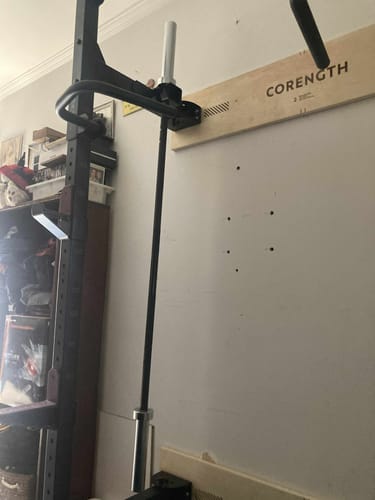 Customer photo review of Garage Strength Bar - E-Coat Shaft with Chrome Sleeves