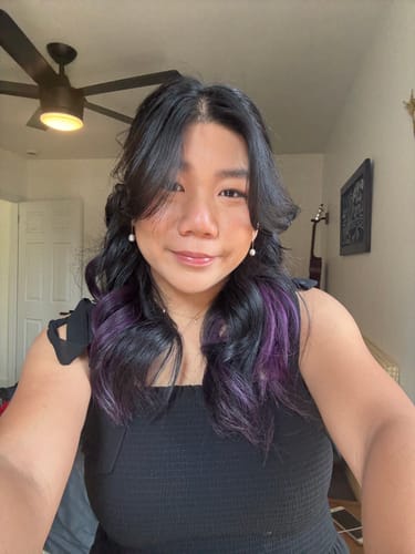 Customer photo review of Adriene Pearl Clip On Earrings in Gold